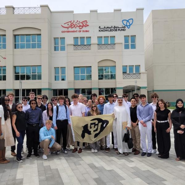 Leeds School of Business student delegation meets with the Dubai Alumni Chapter