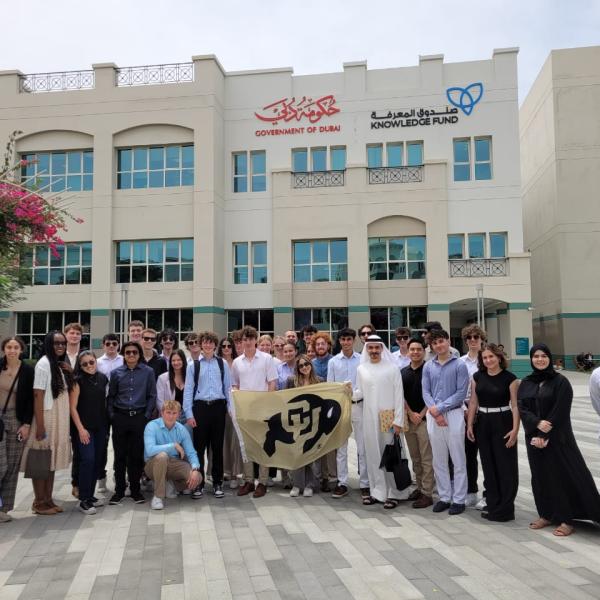 Leeds School of Business student delegation meets with the Dubai Alumni Chapter