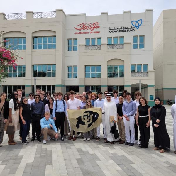 Leeds School of Business student delegation meets with the Dubai Alumni Chapter