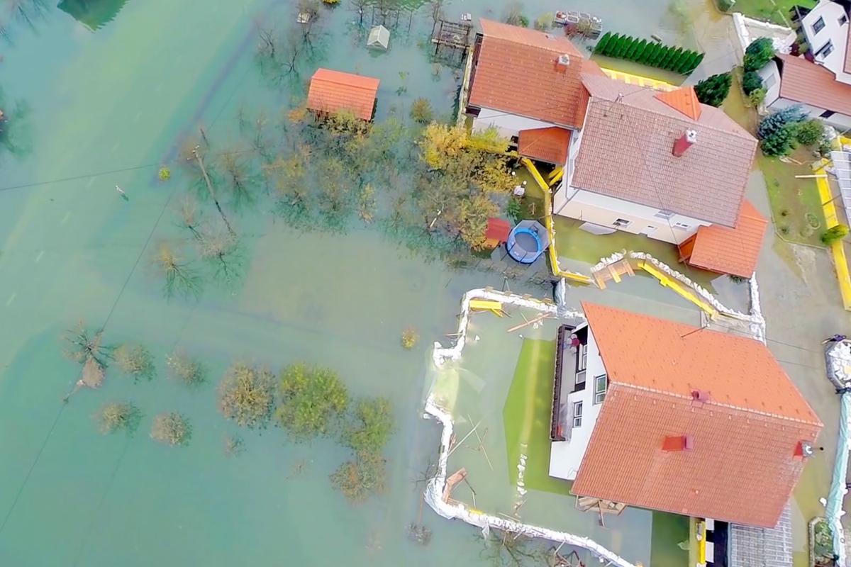 Flooded neighborhood