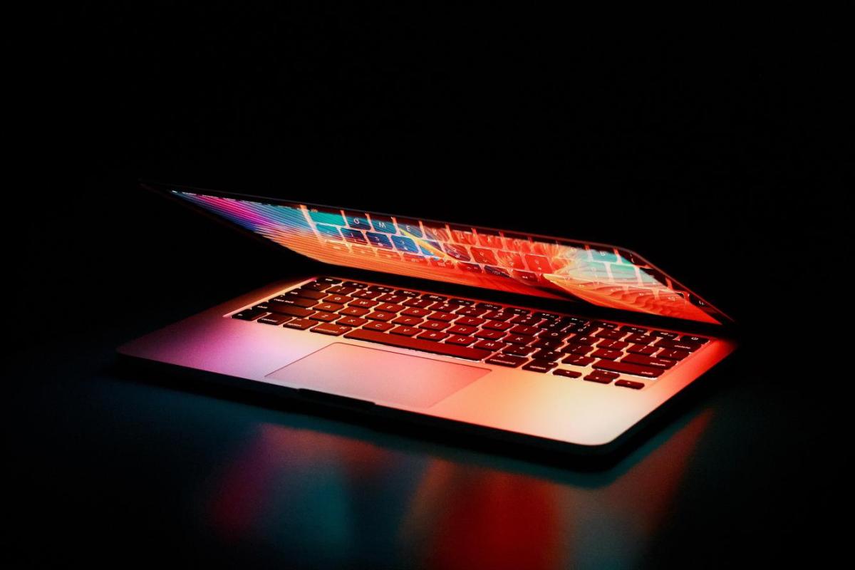 Open laptop