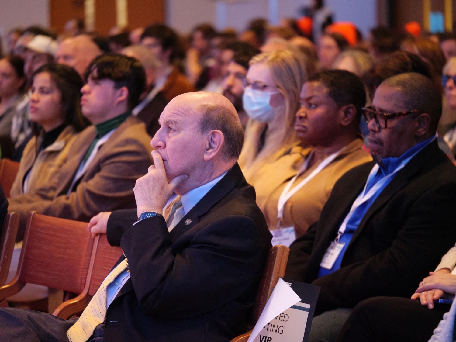 Audiences at the Mary Robinson keynote session for RHRN Summit