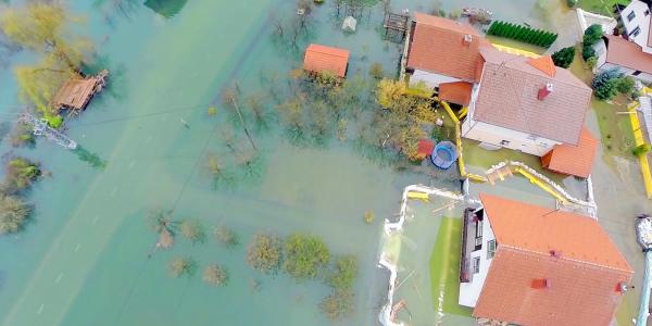 Flooded neighborhood