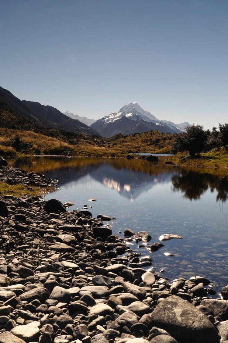 Aoraki mountain and landscape