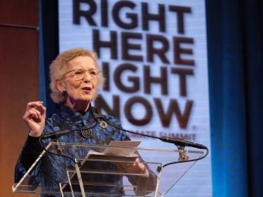 Mary Robinson, former U.N. High Commissioner of Human Rights and President of Ireland
