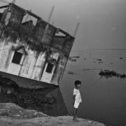 “The endless dance of erosion” by Masood Sarwer. November 2021. Malda, West Bengal, India.