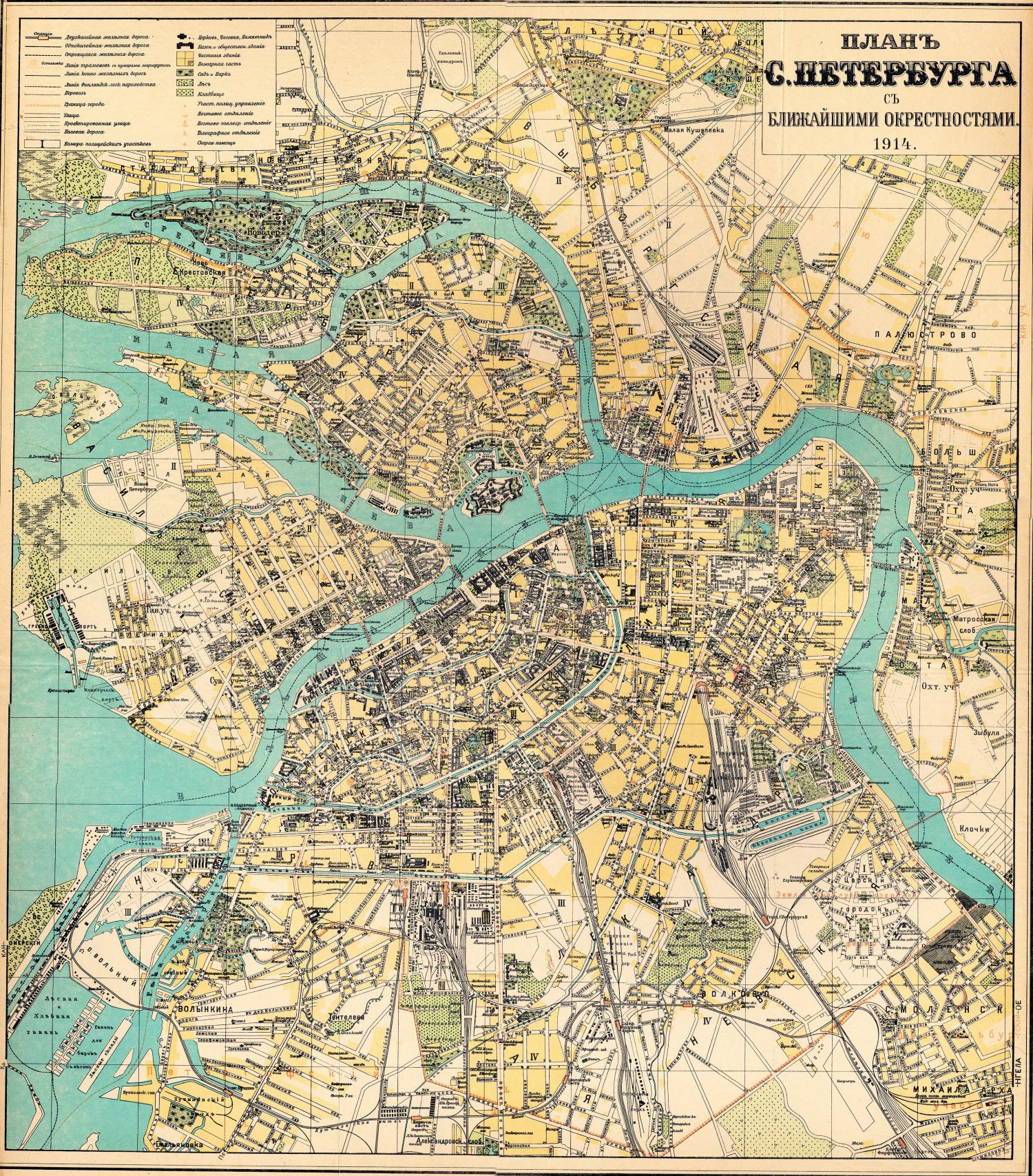 Map of St. Petersburg