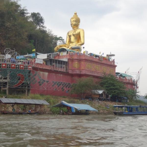 On the river between Loas, Burma and Thailand 
