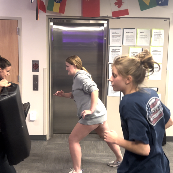 Students Practicing Self Defense