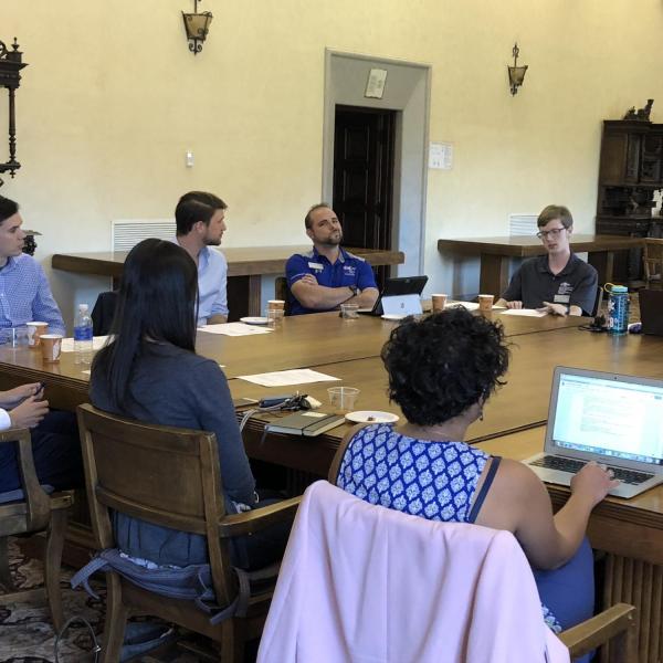 Founding members of Colorado Federation for Graduate Students discuss business