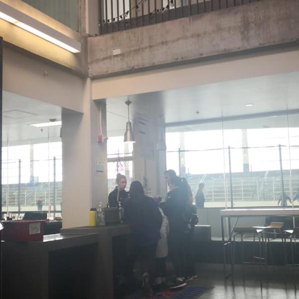 Grad students rent skates