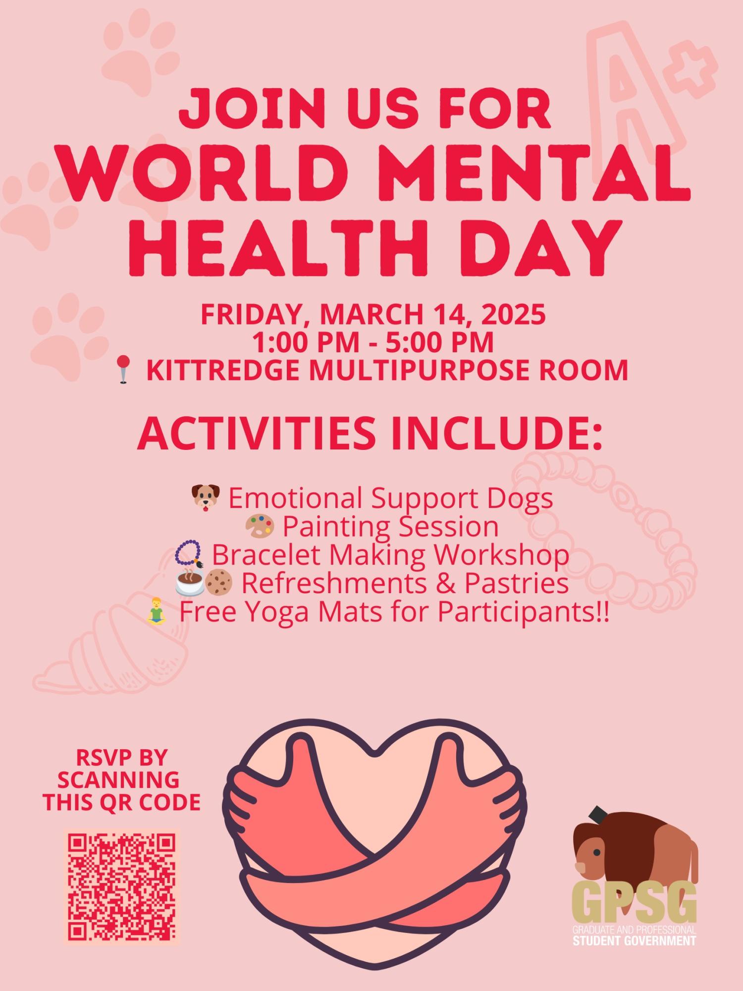 Join us for World Mental Health Day flyer! All information posted in body of the post.