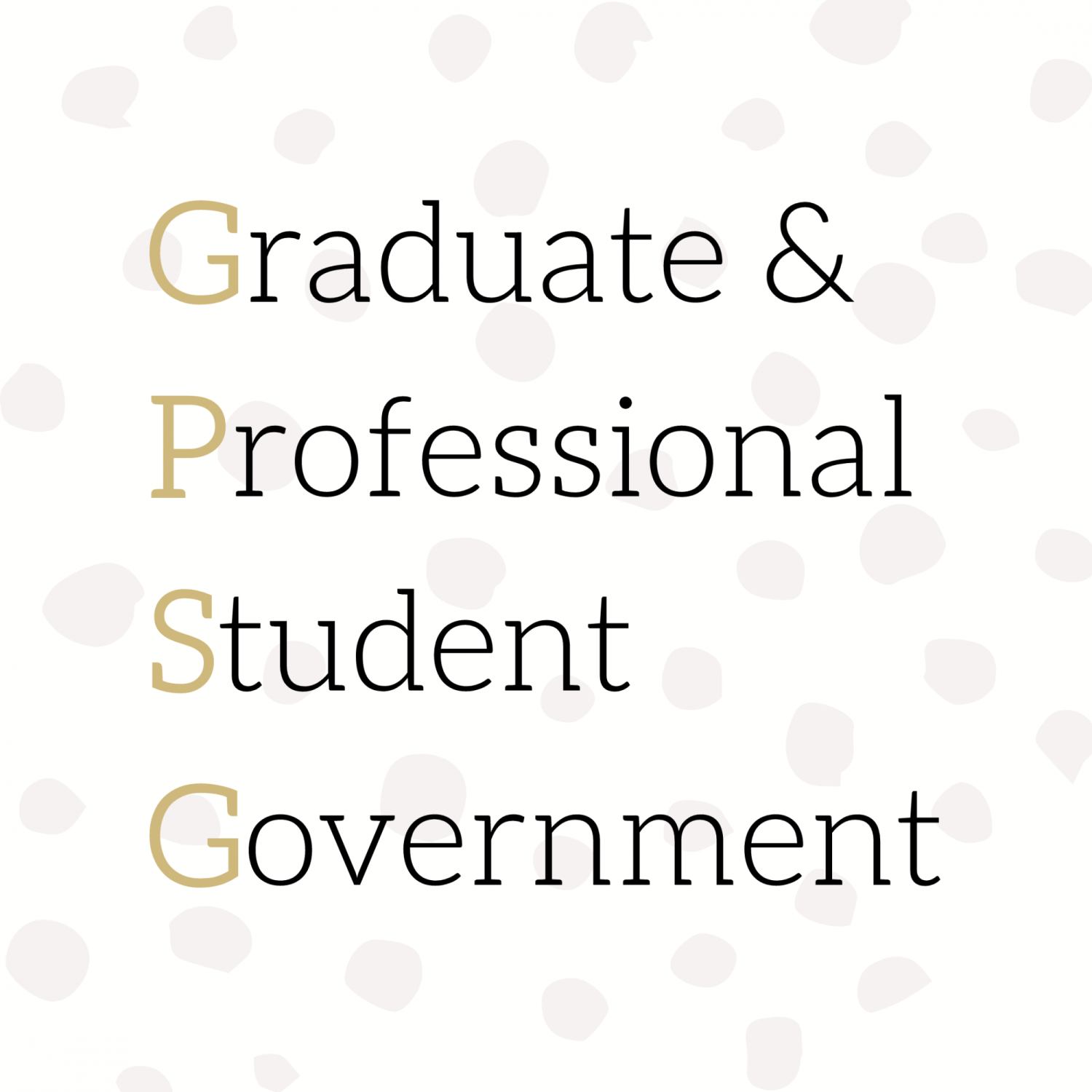 banner reading "Graduate & Professional Student Government"