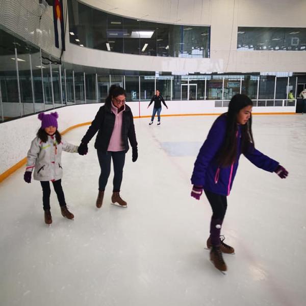 Family ice skates