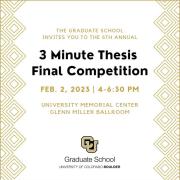 3 Minute Thesis Competition