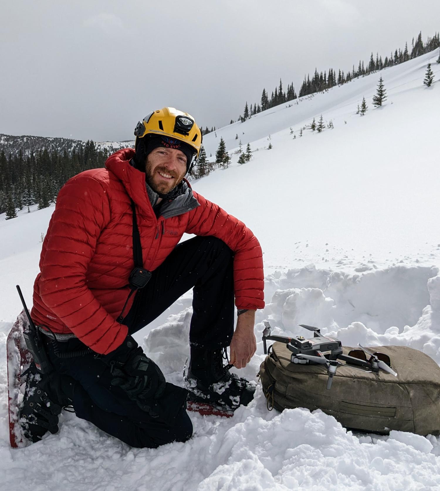 Hunter Ray in the snow