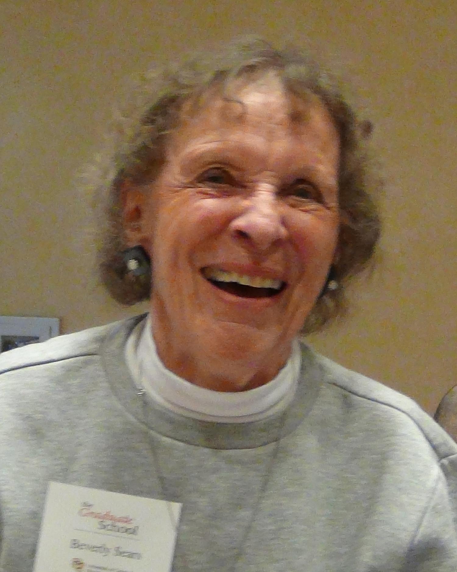 A smiling Bev Sears during the Graduate School's recognition ceremony in 2015