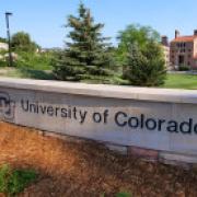 CU Boulder outdoor sign