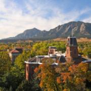 CU Boulder campus fall 