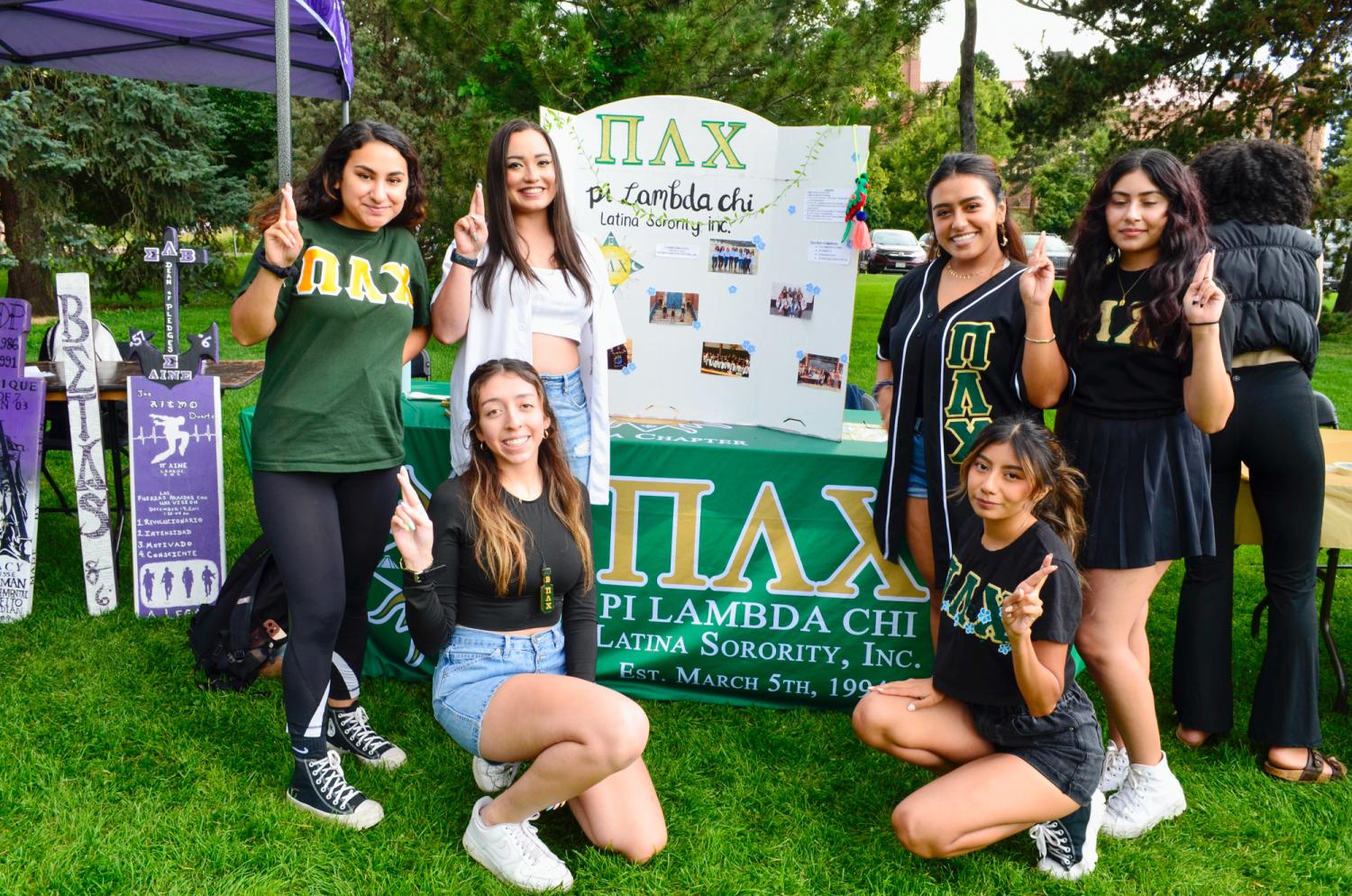 Latina sorority students at CUnity Fest