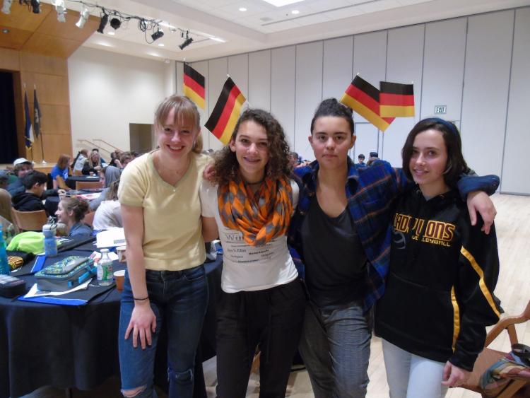 Students in German language immersion day