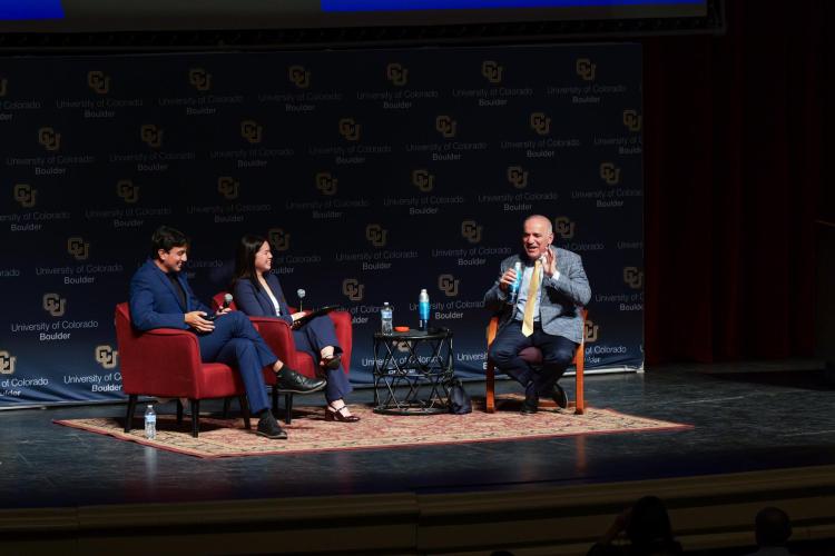 Garry Kasparov event with moderators