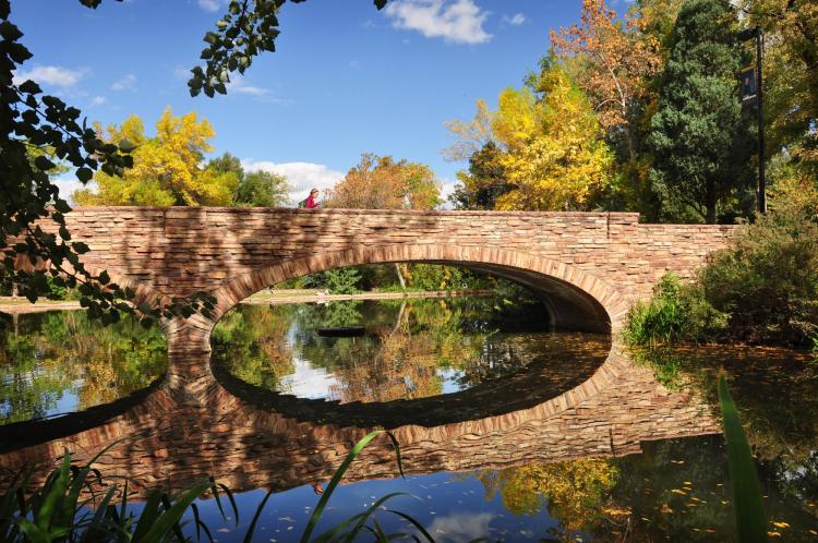 bridge over Varsity pond