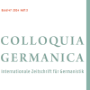colloquia Germanica cover
