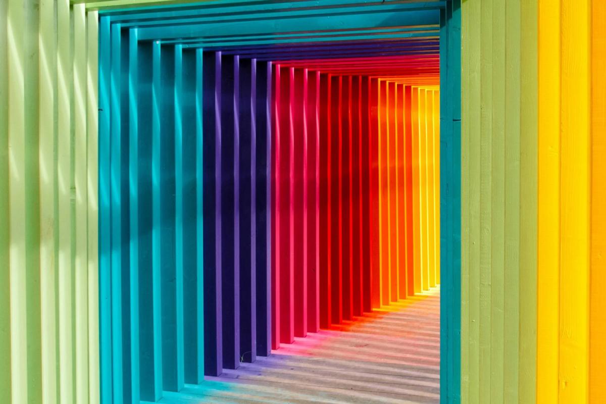 rainbow colors