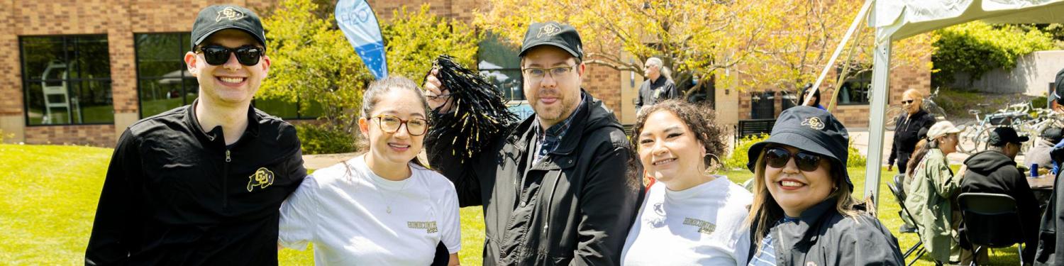 staff at school's out for summer event