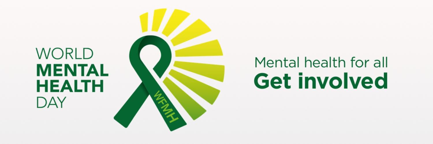 World Mental Health Day: Mental health for all, get involved