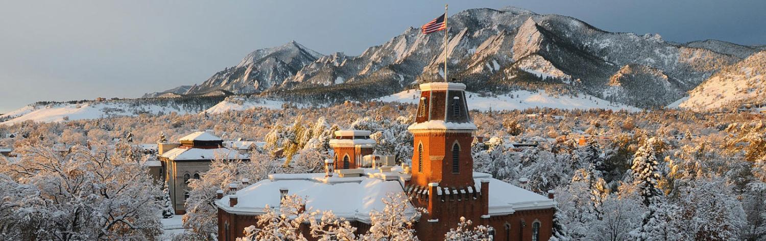 Old Main in winter