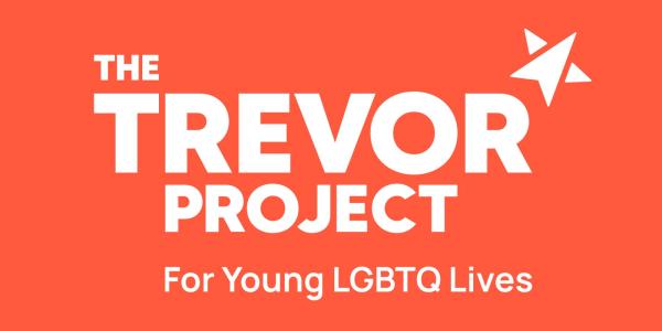 Graphic with the Trevor Project logo.