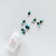 pill bottle with capsules