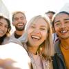 Friends taking a selfie
