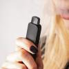 Person smoking a vape pen