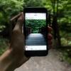 Phone screen with instagram