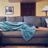 person under a blanket
