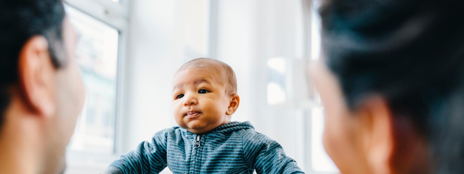 baby and parents