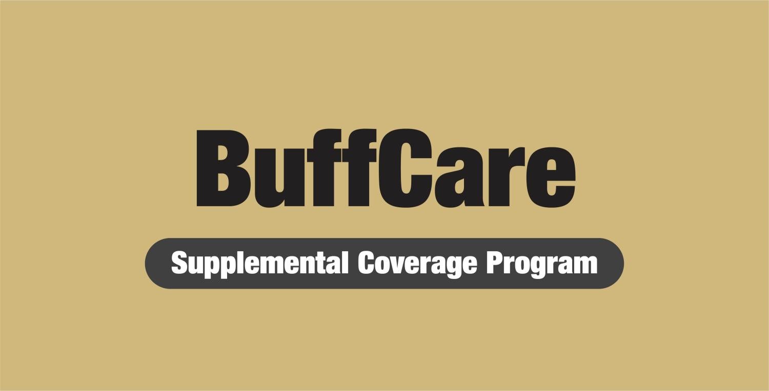 text reads "buffcare supplemental coverage plan"