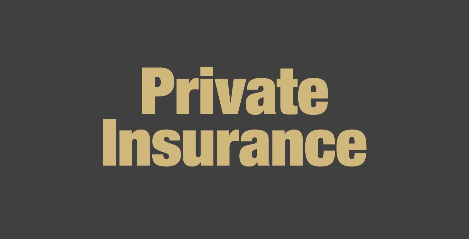 text reads "private insurance"