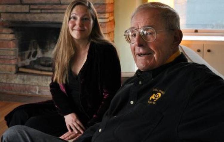 Clancy Herbst with Herbst Program faculty member Diane Sieber