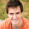 Professor Lewis Dartnell in orange shirt