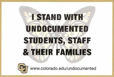 I Stand With Undocumented Students, Staff & Their Families