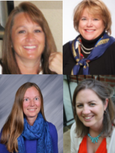 Dr. Stephanie Hartman, Joan Jahelka, Kathleen King and Dr. Rachel Reinhard