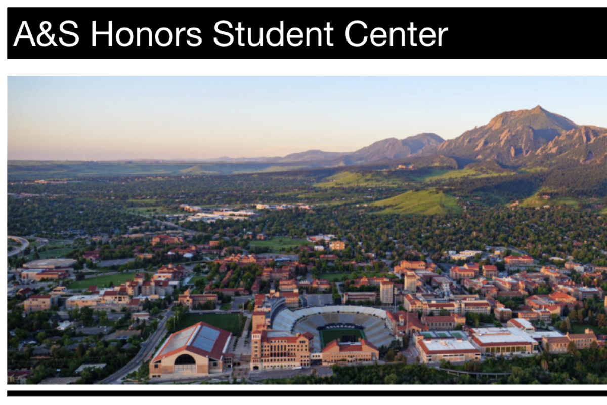 Image of the Honors Student Center Canvas main page