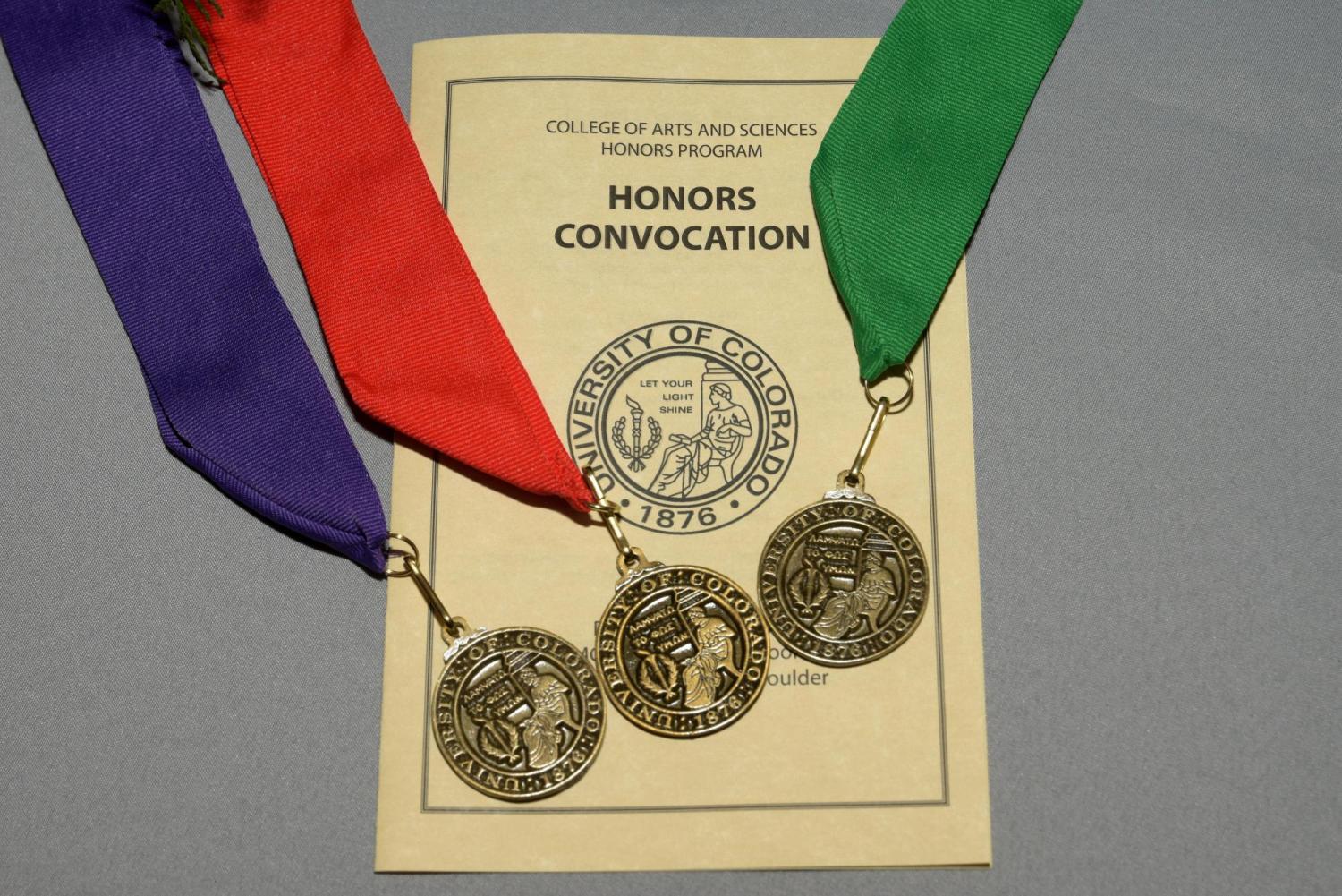 Convocation progam with medals