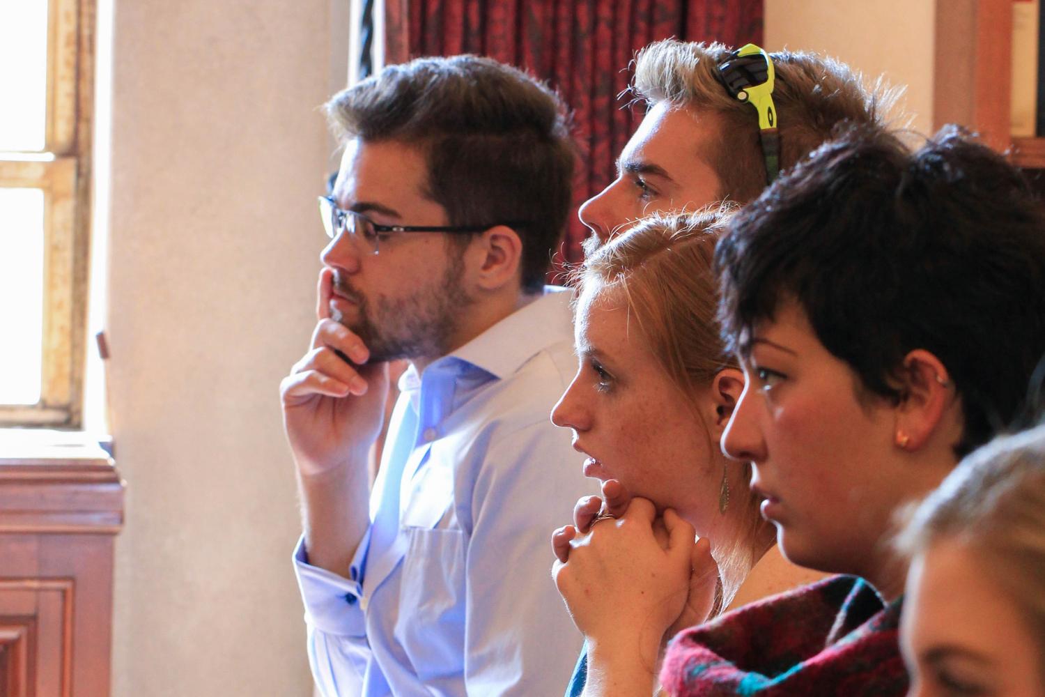Watching the presentation