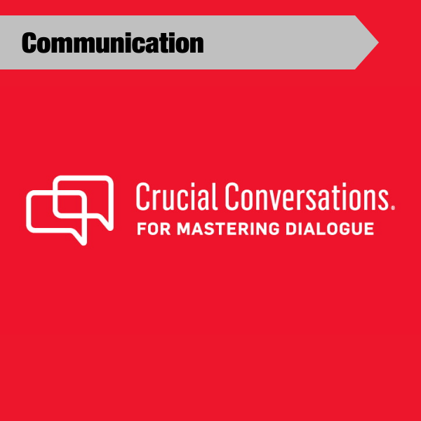 communication tile with crucial conversations title listed