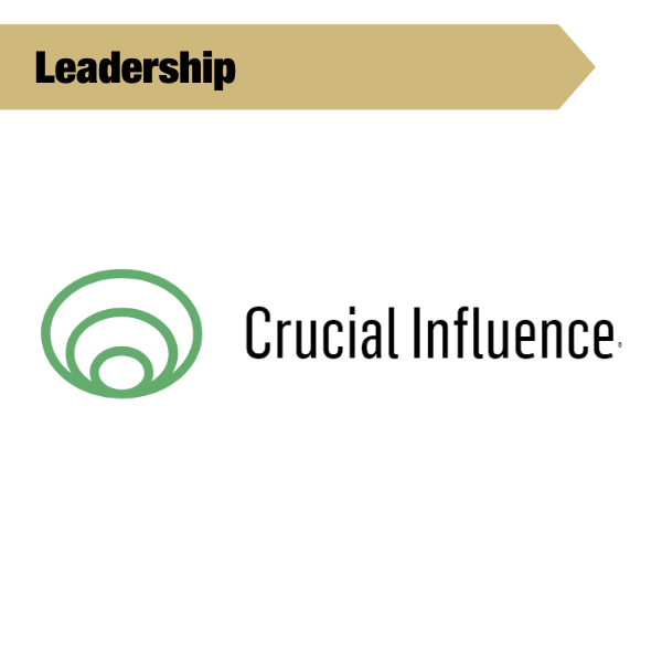 leadership tile with crucial influence title listed